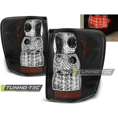 Zadní světla Jepp Grand Cherokee 99-05 - krystal/černé LED – Hledejceny.cz
