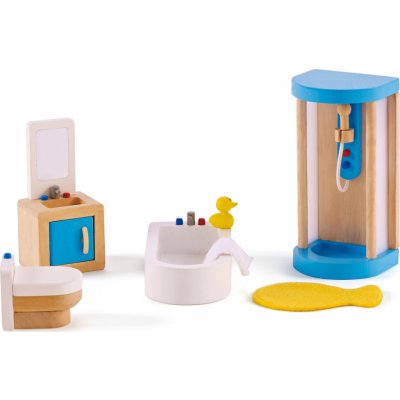 Hape Koupelna herní set nábytek s doplňky 7 dílků – Zboží Dáma