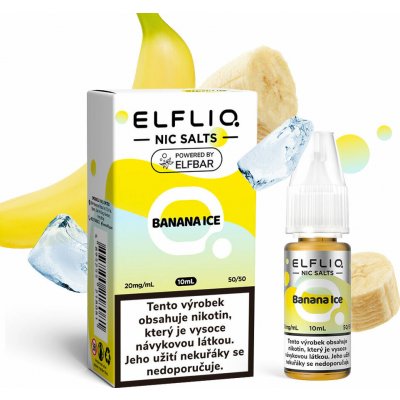 ELF BAR Elfliq Banana Ice 10 ml 20 mg – Zboží Mobilmania