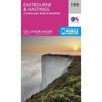 Eastbourne & Hastings, Battle & Heathfield Ordnance SurveySheet map, folded