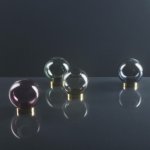 AYTM Váza Globe, Ø 17 cm, růžová / zlatá, sklo, nerezová ocel - 500420849011 – Hledejceny.cz