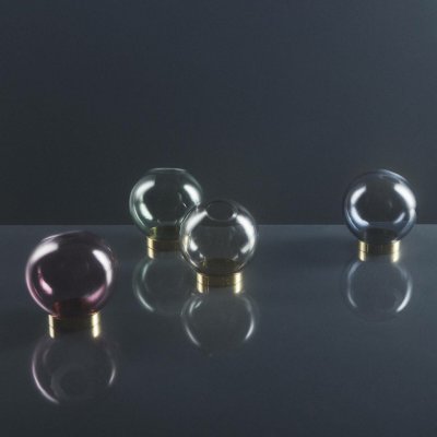 AYTM Váza Globe, Ø 17 cm, růžová / zlatá, sklo, nerezová ocel - 500420849011 – Hledejceny.cz