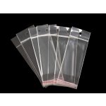 Prima-obchod PP sáček s lepicí klopou a závěsem 5x9 cm, barva transparent – Zboží Živě