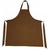 Zástěra L-Merch Unisex zástěra NT5220 Brown 85x75cm