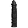 Dilda All Black Large with Ribbed Shaft 26 cm