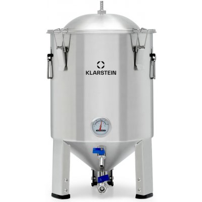 Klarstein Gärkeller Pro fermentační kotel 15 l vypouštěcí ventil nerezová ocel 304 Stříbrná – Zboží Dáma