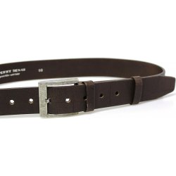 Penny Belts pánský kožený opasek EXKLUZIV 502-S40 tmavě hnědý