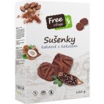 Free village Sušenky kakaové s kokosem bez lepku 120 g – Zboží Dáma