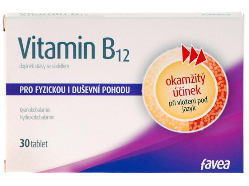 Favea Vitamín B12 30 tablet od 121 Kč - Heureka.cz