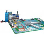 Wiky Vehicles Garáž letiště set 4 auta a letadlo kov 87x60x30 cm – Zbozi.Blesk.cz