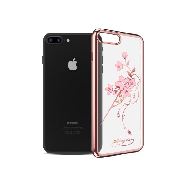 Pouzdro Swarovski plastové s krystaly iPhone 8 Plus a 7 Plus - růžové květy  od 845 Kč - Heureka.cz