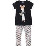 Mayoral dívčí set tričko KR a legíny Jablíčka bílá černá – Zboží Mobilmania