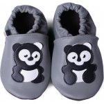 Afelo kožené capáčky perforované šedé – Zboží Mobilmania