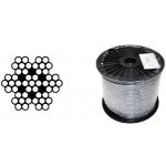 Lano nerezové 7x7, nerez A2, 3mm, cívka 100m – Zboží Mobilmania