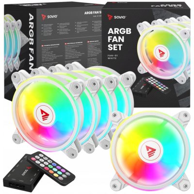 Savio FAN-01 WHITE 4-pack – Hledejceny.cz