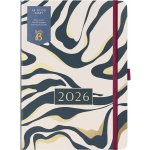 Busy B To Do Charcoal Marble A5 Týdenní 2026 šedá – Zboží Dáma