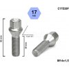 Autokolový šroub a matice Kolový šroub M14x1,5x35 kuželový, klíč 17, C17D35F, výška 62 mm