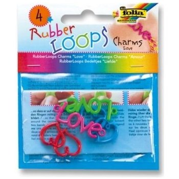 Loops Přívěsky Rubber 4 ks ve 4 barvách