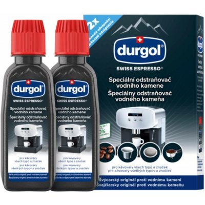 Durgol Swiss Espresso odstraňovač vodního kamene 2×125 ml – Zboží Mobilmania