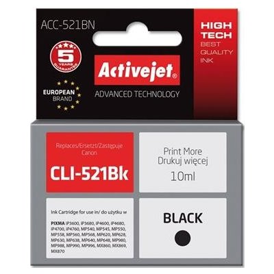 Activejet Canon CLI-521Black - kompatibilní