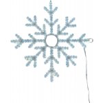DECOLED LED světelná vločka X, závěsná 3D tisk, pr. 85 cm, ledová bílá – Hledejceny.cz
