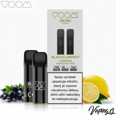 Voom Pod Mod 2x Blackcurrant lemon 20 mg