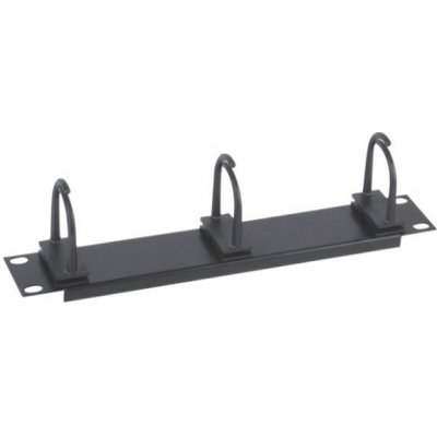 Vyvazovací panel XtendLan PP01-CB Vyvazovací panel, 10", 1U, 3x plastová úchytka PP01-CB – Hledejceny.cz