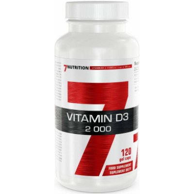 7Nutrition Vitamin D3 2000 -120 kapslí – Hledejceny.cz