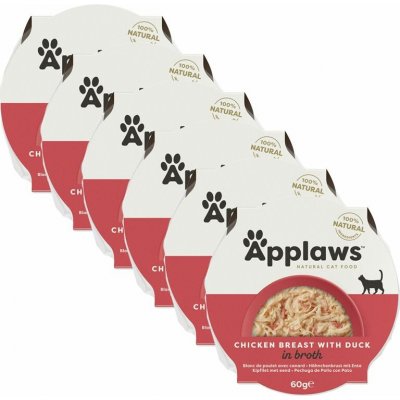 Applaws s kuřecími prsy a kachnou ve vývaru 6 x 60 g – Hledejceny.cz