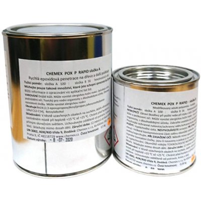 CHEMEX POX P Rapid sada 1,16 kg (1 kg prysk. + 0,16 kg tuž.), rychlá epoxidová penetrace – Zboží Mobilmania