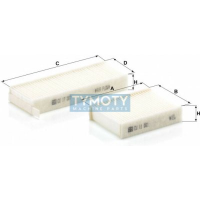 MANN CU 17 009-2 kabinový (pylový) filtr – Hledejceny.cz