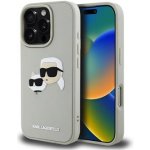 Karl Lagerfeld 3D Rubber Double Heads pro iPhone 16 Pro Max Beige – Zboží Mobilmania