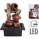 ProGarden fontána pokojová s LED osvětlením 3 Amfory – Zbozi.Blesk.cz