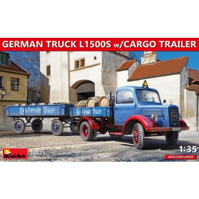 German Truck L1500S w/ Cargo Trailer 1:35