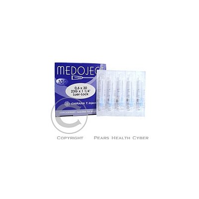 Luer jehly 0,60 x 25 mm modré 100 ks – Zboží Dáma