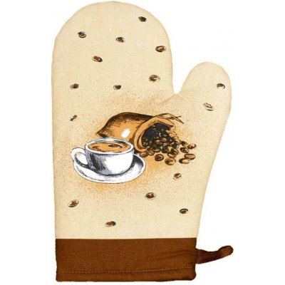 Frobyt Kuchyňská chňapka KÁVA, hnědá, 28x18cm – Zboží Dáma