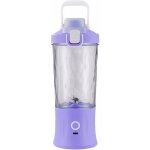 Verk 07296 Láhev se Smoothie mixérem LED RGB 600 ml fialová – Zboží Mobilmania