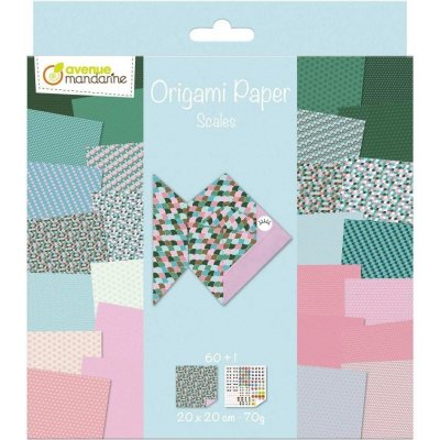 Avenue Mandarine Papíry na origami scales 20 x 20 cm 60 ks – Hledejceny.cz