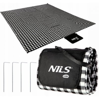 NILS CAMP NC2311 Pikniková deka 200x200 cm, černá – Hledejceny.cz