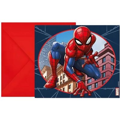 Procos Pozvánky s obálkami "Spiderman Crime Fighter" – Zboží Mobilmania