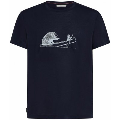 Icebreaker pánské merino triko s krátkým rukávem Mens Core SS Tee Canoe Companions midnight navy – Sleviste.cz