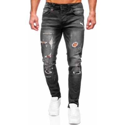 Bolf Černé pánské džíny slim fit MP0086N