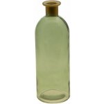Chaks Chaks Sklenená váza Rosy - Olivová 7 x 20,5 cm – Hledejceny.cz