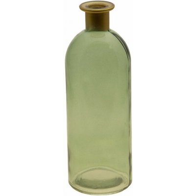 Chaks Chaks Sklenená váza Rosy - Olivová 7 x 20,5 cm – Hledejceny.cz