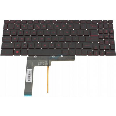 Klávesnice MSI Katana GF76 11UD-684PL 11UE-465PL / LED Red – Zboží Živě