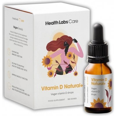 Health Labs Care Vitamin D3 Natural + Vegan Natural + Vegan kapky 180 dávek – Hledejceny.cz