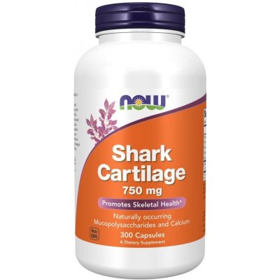 Now Foods Žraločí Chrupavka Shark Cartilage 750 mg 300 kapslí