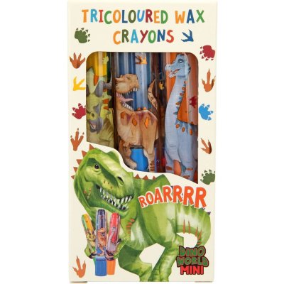 Dino World 3498750 šroubovací olejové voskovky s dinosaury 3 ks – Hledejceny.cz