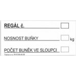Traiva s.r.o Označení regálu č. 1 Verze: Samolepka 297 x 210 mm (A4) tl. 0.1 mm - Kód: 10881 – Hledejceny.cz