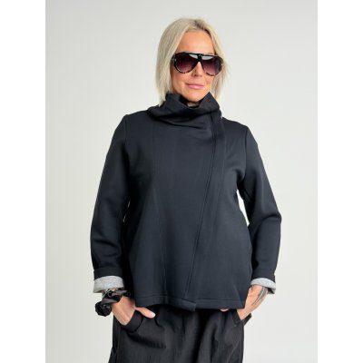 WENDY TRENDY sako ERMA Černá – Zboží Dáma